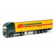 HE317481 1/87 ボルボ FH Gl. XL 2020 カーテンキャンバスセミトレーラー Hungarocamion [完成品プラスチックモデル]