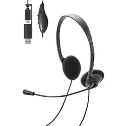 指向性マイク モバイルヘッドセット 小型タイプ USB Type-C ブラック HS-HP13SCBK