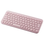 Bluetoothキーボード パンタグラフ テンキーレス コンパクト 薄型 軽量 電池式 マルチペアリング(3台) 日本語配列 Slint ピンク TK-TM10BPPN