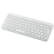 Bluetoothキーボード パンタグラフ テンキーレス コンパクト 薄型 軽量 電池式 マルチペアリング(3台) 日本語配列 Slint ホワイト TK-TM10BPWH