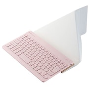 Bluetoothキーボード パンタグラフ テンキーレス コンパクト 薄型 充電式 スタンド付 マルチペアリング(3台) 日本語配列 Slint ピンク TK-TM15BPPN