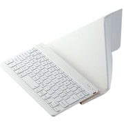 Bluetoothキーボード パンタグラフ テンキーレス コンパクト 薄型 充電式 スタンド付 マルチペアリング(3台) 日本語配列 Slint ホワイト TK-TM15BPWH