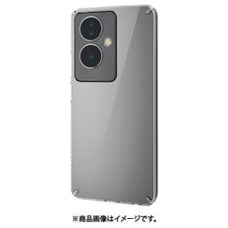 PM-O233HVCKCR [OPPO A79 5G用 ケース ハイブリッド カバー 衝撃吸収 カメラレンズ保護設計 ストラップホール付 クリア]