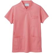 スクラブ 男女兼用・半袖 M コーラルレッド 72-632