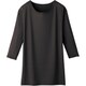 七分袖インナーTシャツ ブラック SS WH90029