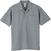 ポケット付ドライポロシャツ グレー 4L 000330-AVP