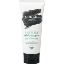 chacol 炭＆酵素 Wクレンジング洗顔フォーム 130g [洗顔フォーム]