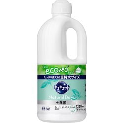 キュキュット Natural Days+除菌 ヴァーベナ＆シトラスの香り 詰替 1250ml [食器用洗剤]