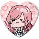 SYNC-HKNHKB-MH 君のことが大大大大大好きな100人の彼女 ハート型缶バッジ MH. 花園羽々里 [キャラクターグッズ]