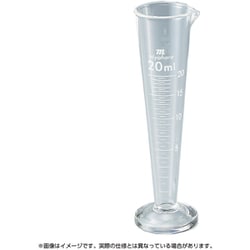 ミヤハラ液量計 円錐型 白目盛 50ML