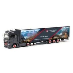 HE317511 1/87 MAN TGX GX 15m ローライナー カーテンキャンバスセミトレーラー Jürgen Ehrmann Transporte [完成品プラスチックモデル]