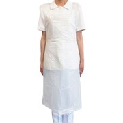 オールワンプラスチックエプロン ホワイト 50枚 APA-3