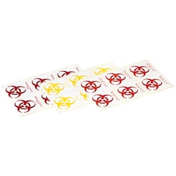 バイオハザードシール 黄 鋭利な物 90X80MM 60入 KH-988