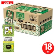 砂糖不使用 豆乳飲料 抹茶 200ml×18本