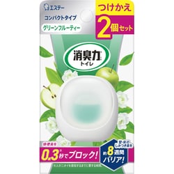 消臭力 コンパクト トイレ用 置き型 つけかえ2個セット グリーンフルーティー [トイレ用 消臭剤 芳香剤]