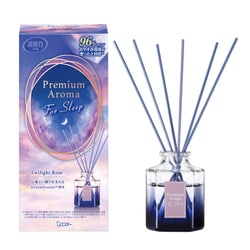 お部屋の消臭力 プレミアムアロマ For Sleep スティック 寝室用 本体 トワイライトローズ 50ml [消臭 芳香剤 ルームフレグランス]