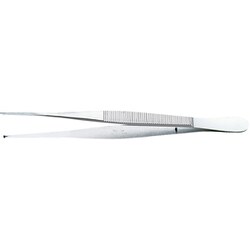 B-183S [W印ピンセット 先細 併式細筋 有鈎 ステンレス 180MM 一般医療機器]