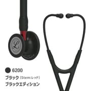 6200 [リットマン カーディオロジー IV 聴診器 ブラック （ステム：レッド） ブラックED 一般医療機器]