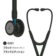 6201 [リットマン カーディオロジー IV 聴診器 ブラック （ステム：ブルー） ブラックED 一般医療機器]