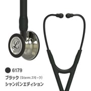 6179 [リットマン カーディオロジー IV 聴診器 ブラック （ステム：スモーク） シャンパンED 一般医療機器]