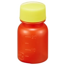 外用瓶ノーマル茶 未滅菌 キャップ：黄 20CC 200本入