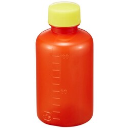 外用瓶ノーマル茶 滅菌済 キャップ：黄 100CC 10ポンX20袋入
