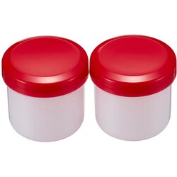 定量軟膏容器 キャップ:赤 30ML 100個イリ 10040