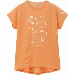 スポットレスプラクティスシャツ QTWXJA06 OR Lサイズ [テニス シャツ レディース]