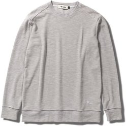 スラブリブクルー メンズ カットソー グレー（020） XLサイズ 5215469
