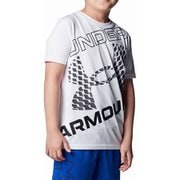 テック スーパービッグロゴ ショートスリーブTシャツ TECH SUPER BIG LOGO SS 1384684 White/Black(100) YSMサイズ [アウトドア トップス 半袖 キッズ]