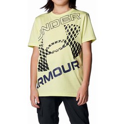 テック スーパービッグロゴ ショートスリーブTシャツ TECH SUPER BIG LOGO SS 1384684 Sonic Yellow/Black(727) YSMサイズ [アウトドア トップス 半袖 キッズ]
