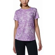 スピードストライド オールオーバー プリント ショートスリーブTシャツ SPEED STRIDE PRINTED SS 1384771 Purple Ace(543) LGサイズ [ランニングウェア シャツ レディース]
