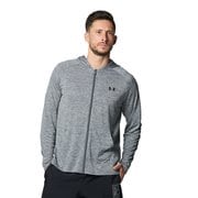 テック フルジップ フーディー TECH FZ HOODIE 1384803 012 Pitch Gray XLサイズ [ランニングウェア パーカー メンズ]
