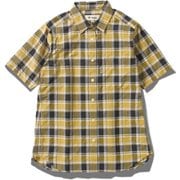 CシールドプレザントシャツS/S C-SHIELD Pleasant Shirt S/S 8212472 030 イエロー Mサイズ [アウトドア シャツ レディース]