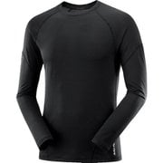 クロス ラン ロングスリーブ ティー CROSS RUN LS TEE M LC2033500 DEEP BLACK Mサイズ [ランニングウェア シャツ メンズ]