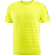 SENSE AERO GRAPHIC SS TEE M LC2188800 SULPHUR SPRING/CITRONELLE Lサイズ [ランニングウェア シャツ メンズ]