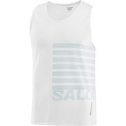SENSE AERO GRAPHIC SINGLET M LC2189200 WHITE/PEACOCK BLUE Lサイズ [ランニングウェア シャツ メンズ]