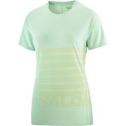 SENSE AERO GRAPHIC SS TEE W LC2243300 AQUA FOAM/SULPHUR SPRING XSサイズ [ランニングウェア シャツ レディース]