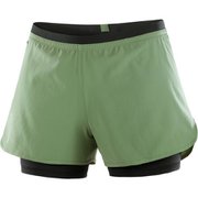 クロス 2IN1 ショーツ CROSS 2IN1 SHORT W LC2203100 LAUREL WREATH XSサイズ [ランニングウェア ショートパンツ レディース]