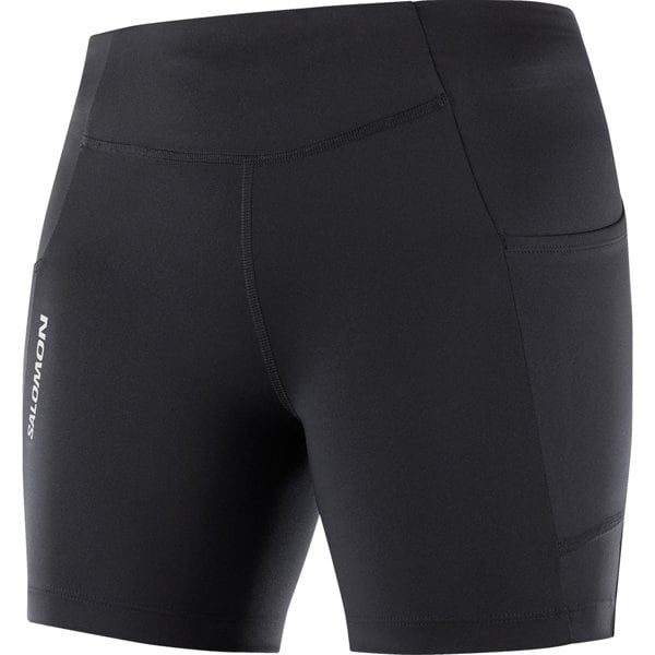 サロモン SALOMONクロス ラン ショート タイツ CROSS RUN SHORT TIGHT W LC2039300 DEEP BLACK XSサイズ [ランニングウェア タイツ レディース]Ω