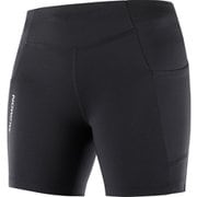 クロス ラン ショート タイツ CROSS RUN SHORT TIGHT W LC2039300 DEEP BLACK Sサイズ [ランニングウェア タイツ レディース]