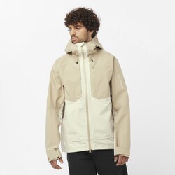 SALOMON アウトドアジャケット ベージュ サロモン ゴアテックス ヨドバシ.com - サロモン SALOMON アウトライン 3L ゴアテックス