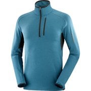 エッセンシャルライトウォーム ハーフジップフリース ESSENTIAL LIGHTWARM HZ FREEZE M LC2226300 DEEP DIVE/DEEP BLACK Sサイズ [アウトドア フリース メンズ]