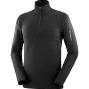 エッセンシャルライトウォーム ハーフジップフリース ESSENTIAL LIGHTWARM HZ FREEZE M LC2226500 DEEP BLACK Lサイズ [アウトドア フリース メンズ]
