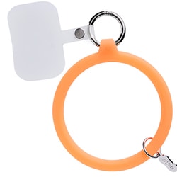 41-969670 [iFace Reflection Silicone ブレスレットハンドストラップ クリアオレンジ]
