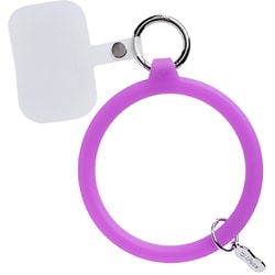 41-969700 [iFace Reflection Silicone ブレスレットハンドストラップ クリアパープル]