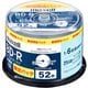 録画用BD-R 25GB 1回録画用 1-6倍速 ひろびろワイドレーベルディスク 52枚 スピンドルケース 限定パック BRV25WPS.52SP