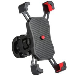 スマホホルダー 4点ホールドクイックリリースタイプ レッド 最大稼働幅：185mm×95mm 900413
