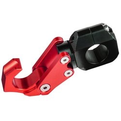 ヘルメットホルダーフック（バイクコンビニフック） レッド 取付ハンドル径 22mm 904617