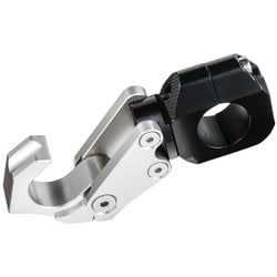 ヘルメットホルダーフック（バイクコンビニフック） シルバー 取付ハンドル径 22mm 904619